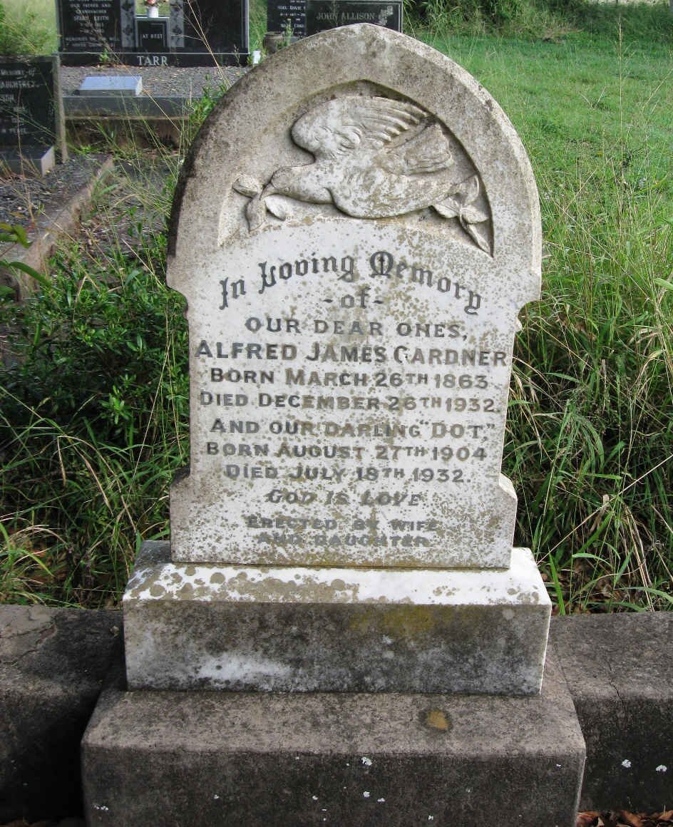 GARDNER Alfred James 1863-1932 :: GARDNER Dot 1904-1932