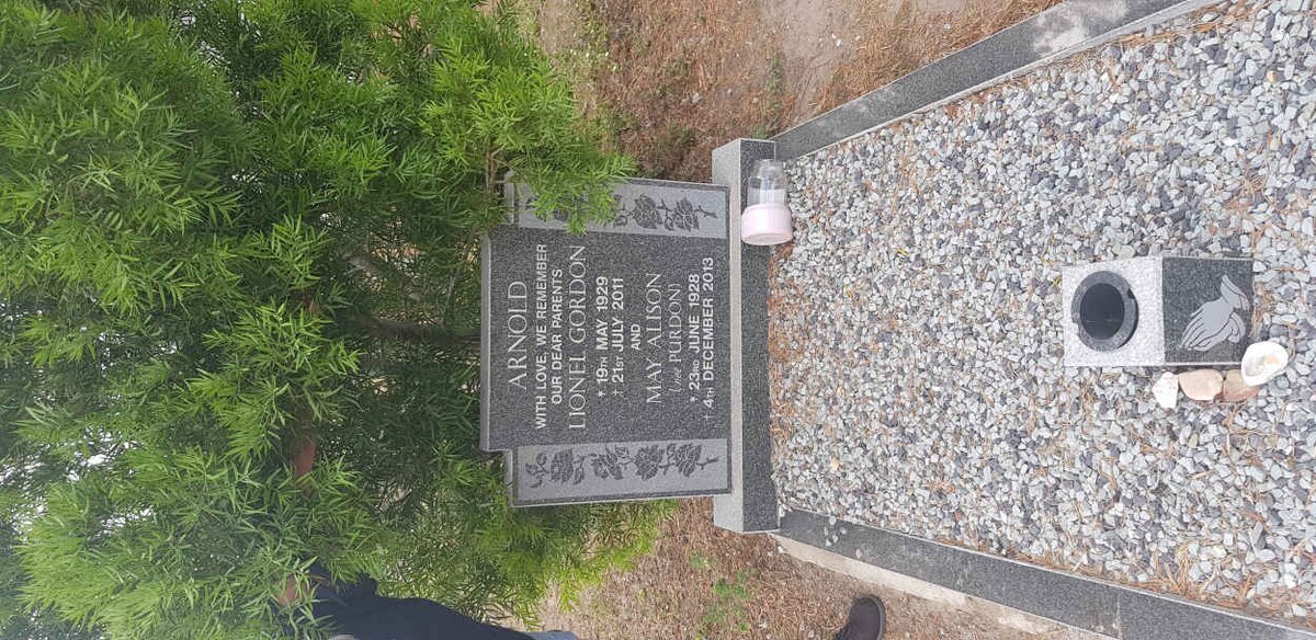 ARNOLD Lionel Gordon 1929-2011 &amp; May Alison PURDON 1928-2013