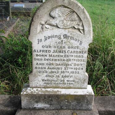 GARDNER Alfred James 1863-1932 :: GARDNER Dot 1904-1932