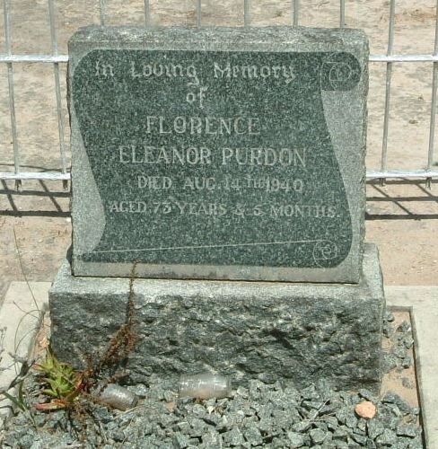 PURDON Florence Eleanor -1940