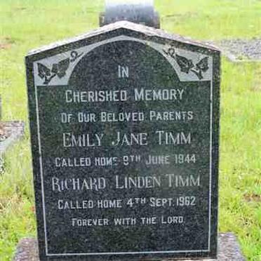 TIMM Richard Linden -1962 &amp; Emily Jane WHITTAL -1944