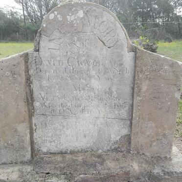 CAWOOD Daved -1832 &amp; Mary -1822