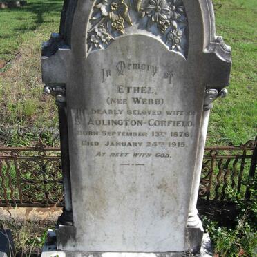 CORFIELD Ethel, ADLINGTON nee WEBB 1876-1915