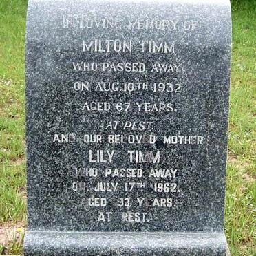TIMM Milton -1932 &amp; Lily -1962