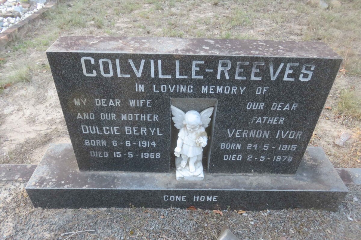 REEVES Vernon Ivor, COLVILLE 1915-1978 &amp; Dulcie Beryl 1914-1968