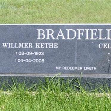 BRADFIELD Willmer Kethe 1923-2008 &amp; Celia Ethel 1929-