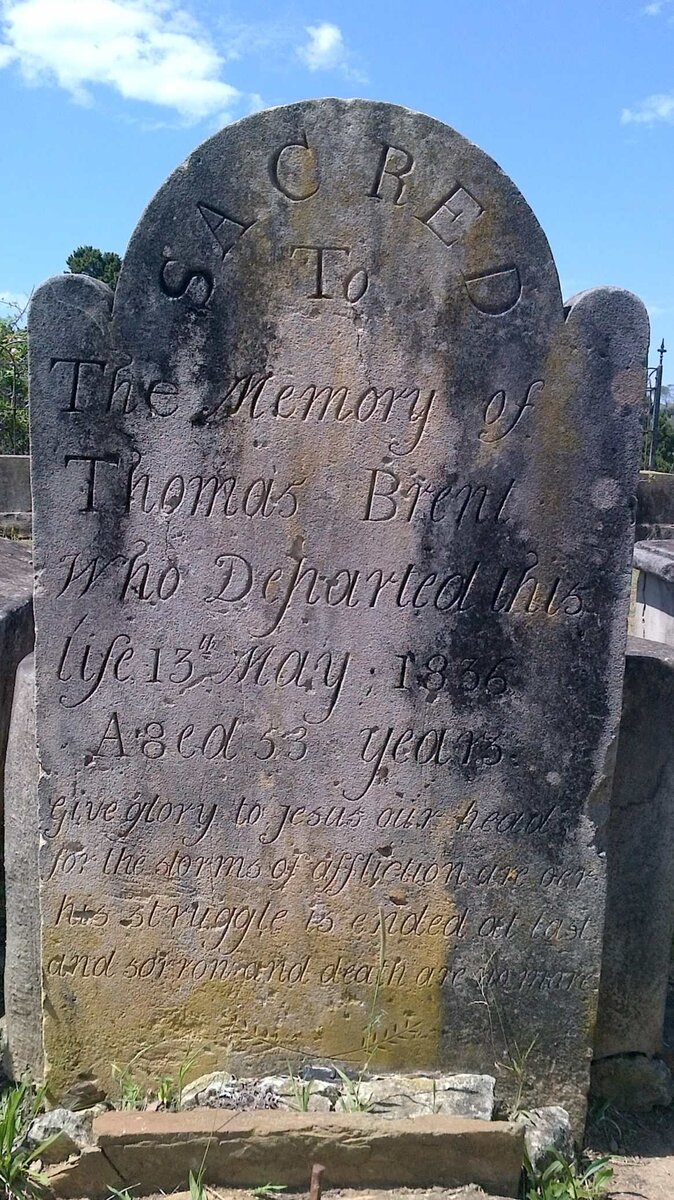 BRENT Thomas -1836
