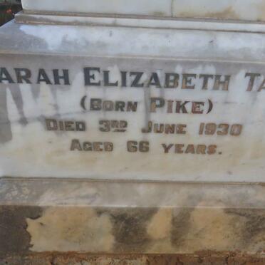 PIKE Samuel -1909 :: TARR Sarah Elizabeth nee PIKE -1930 
