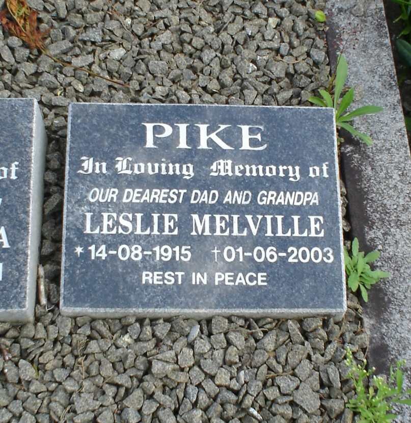 PIKE Leslie Melville 1915-2003 &amp; Verdun Theodora 1917-200