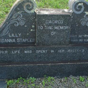 STAPLES Lilly Rosanna 1879-