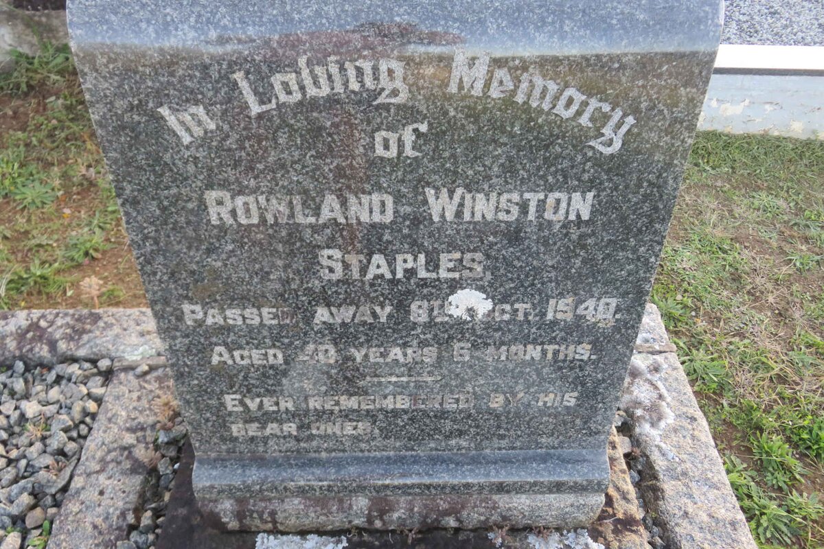 STAPLES Rowland Winston -1940