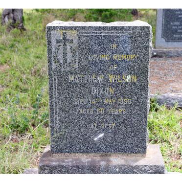 DIXON Matthew Wilson -1955 & Frances Katherine -1988 _1