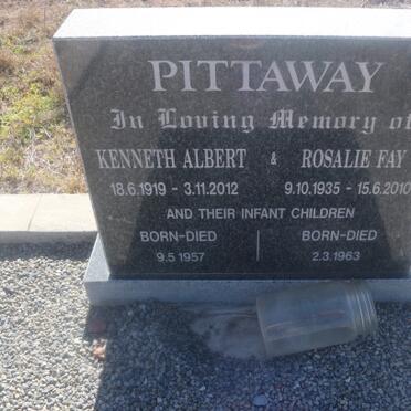 PITTAWAY Kenneth Albert 1919-2012 &amp; Rosalie Fay 1935-2010 :: PITTAWAY 1957-1957 :: PITTAWAY 1963-1963 _1