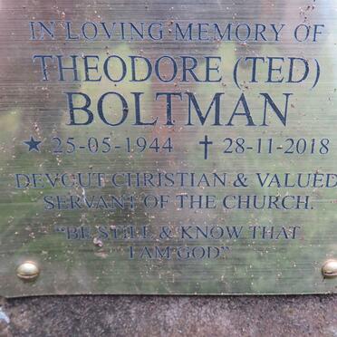 BOLTMAN Theodore 1944-2018