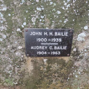 BAILIE John H.H. 1900-1939 &amp; Audrey C. 1904-1963