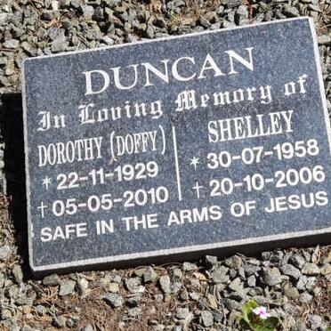 DUNCAN Dorothy 1929-2010 :: DUNCAN Shelley 1958-2006