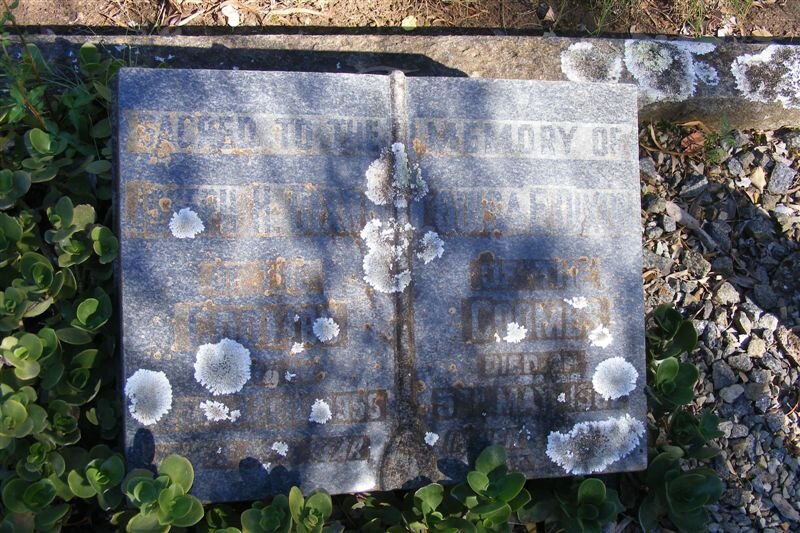 DIXON Joseph H. -1955 &amp; Louisa COOMBS