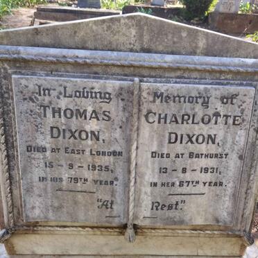 DIXON Thomas -1935 & Charlotte -1931