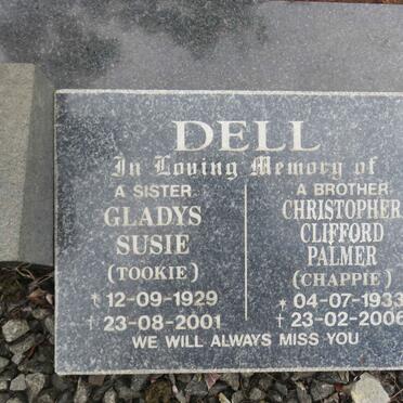 DELL Gladys Susie 1929-2001 :: DELL Christopher Clifford Palmer 1933-2006