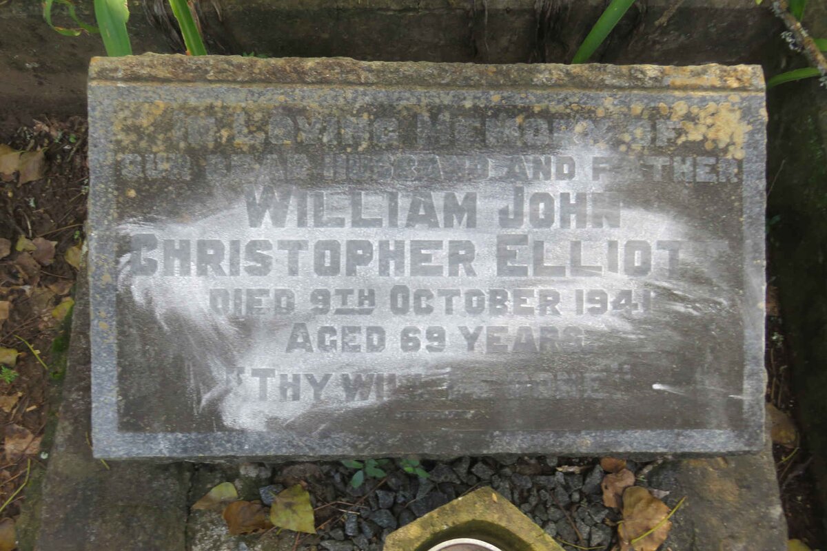 ELLIOTT William John Christopher -1941