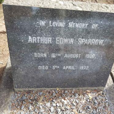 SPARROW Arthur Edwin 1900-1972
