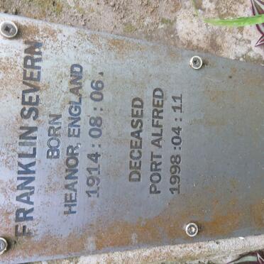 SEVERN Franklin 1914-1998