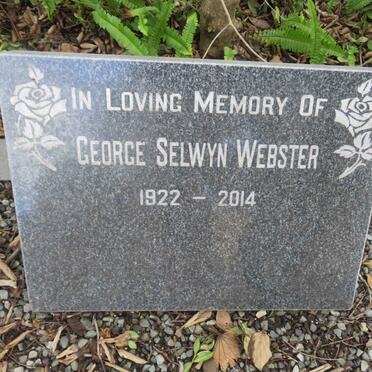 WEBSTER George Selwyn 1922-2014