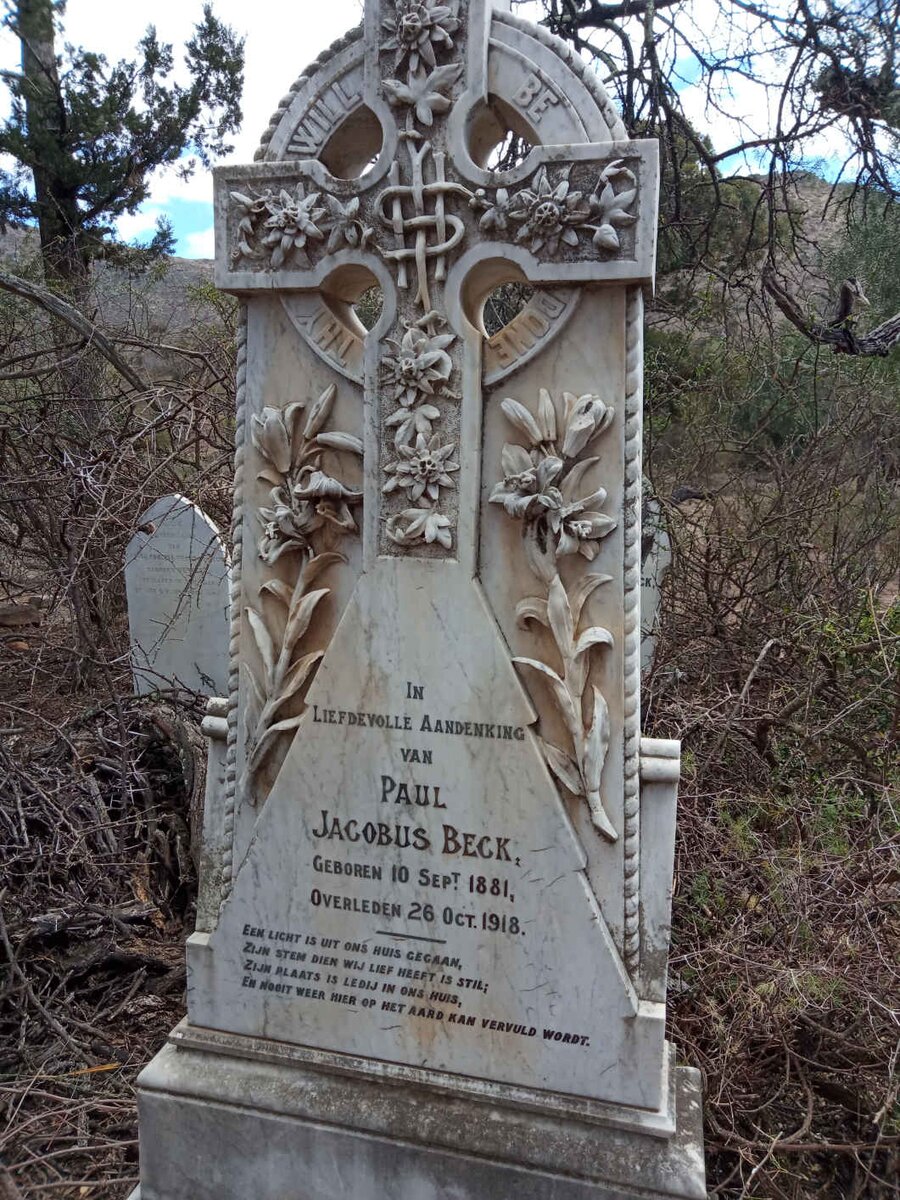 BECK Paul Jacobus 1881-1918