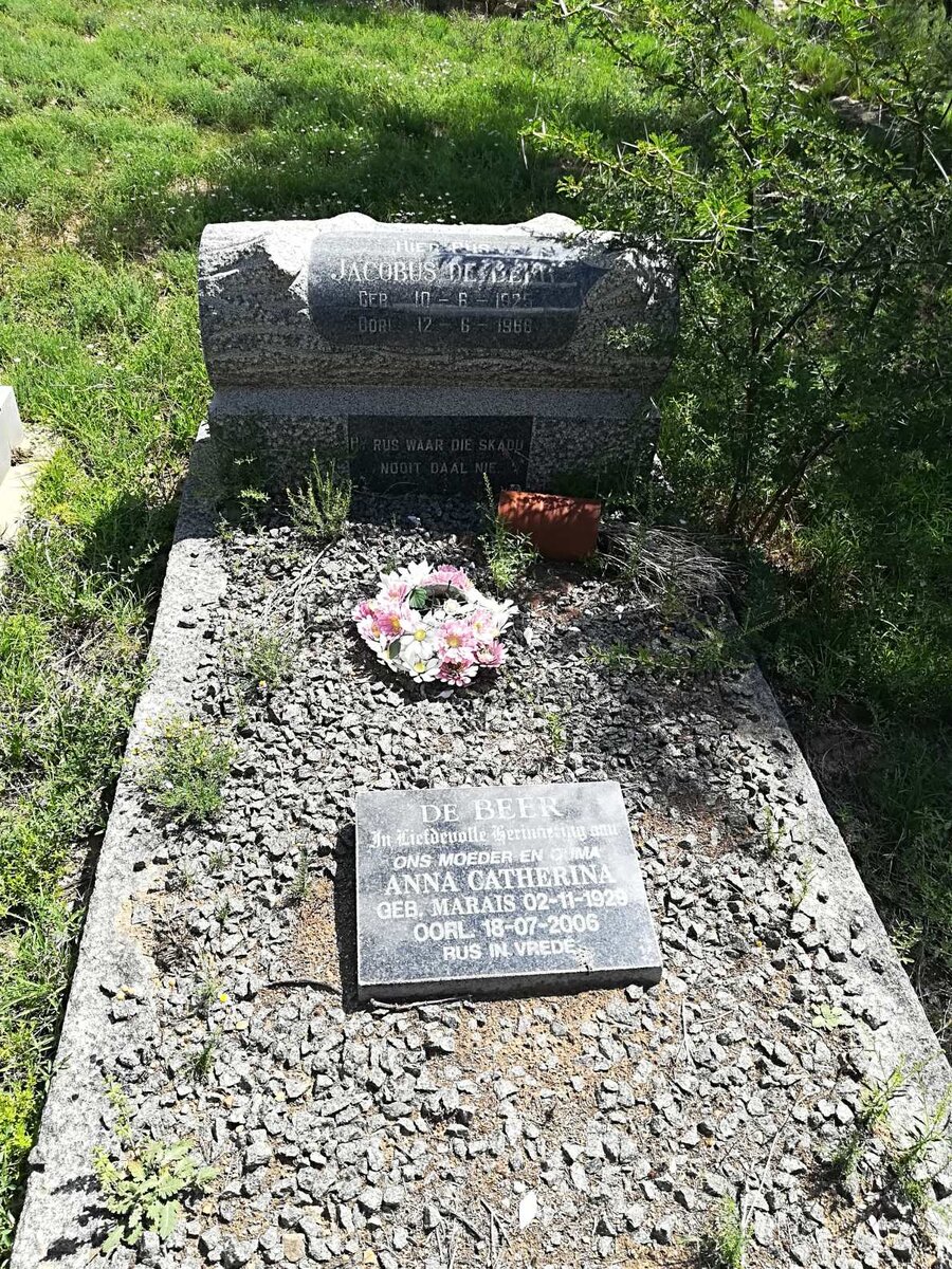 BEER Jacobus, de 1925-1966 &amp; Anna Catherina MARAIS 1929-2006