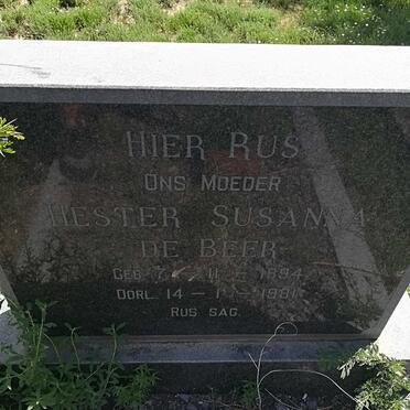 BEER Hester Susanna, de 1894-1981