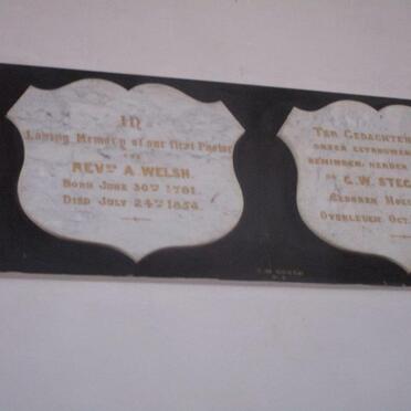 STEGMANN G.W. 1814-1890 :: WELSH Alexander -1856