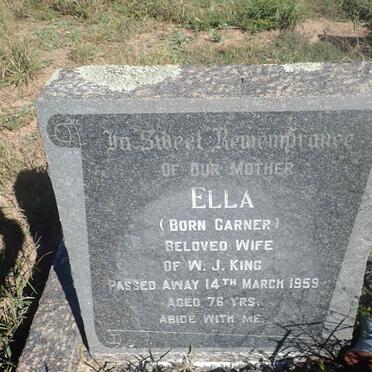 KING Ella nee GARNER -1959