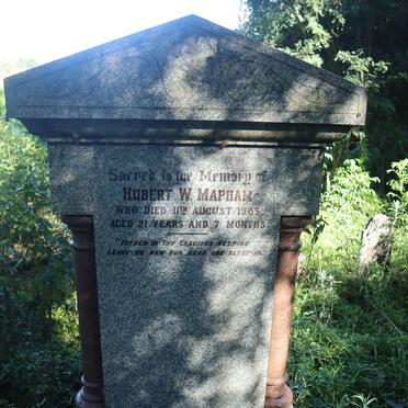 MAPHAM Hubert W. -1903