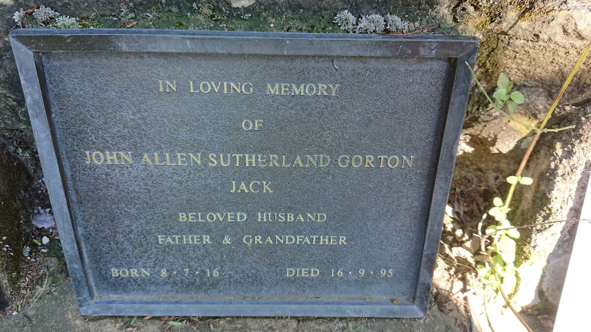 GORTON John Allen Sutherland 1916-1995