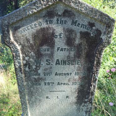 AINSLIE W.S. 1855-1938