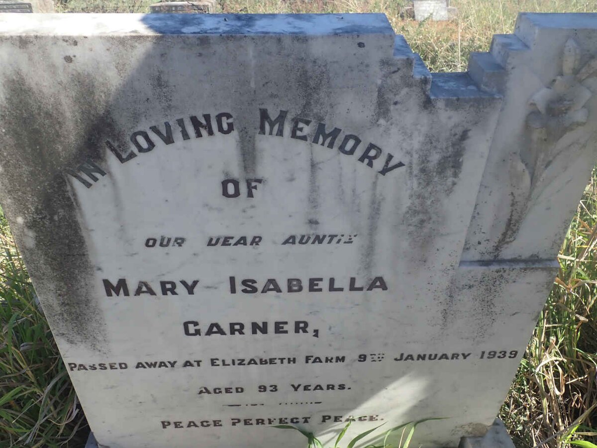 GARNER Mary Isabella -1939