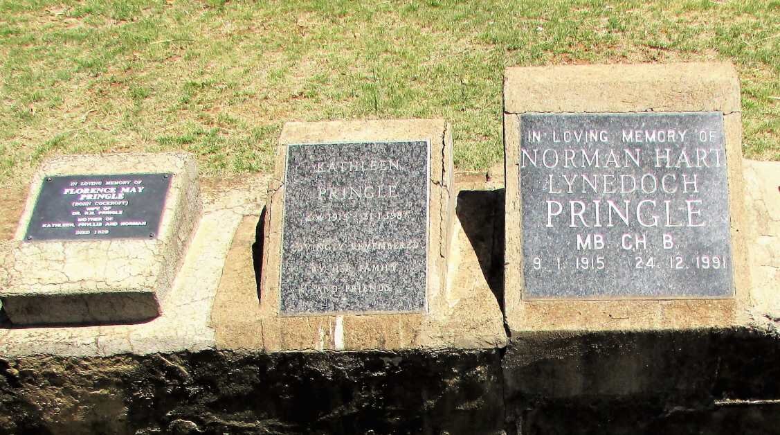 PRINGLE Norman Hart Lynedoch 1915-1991 :: PRINGLE Kathleen 1915-1987