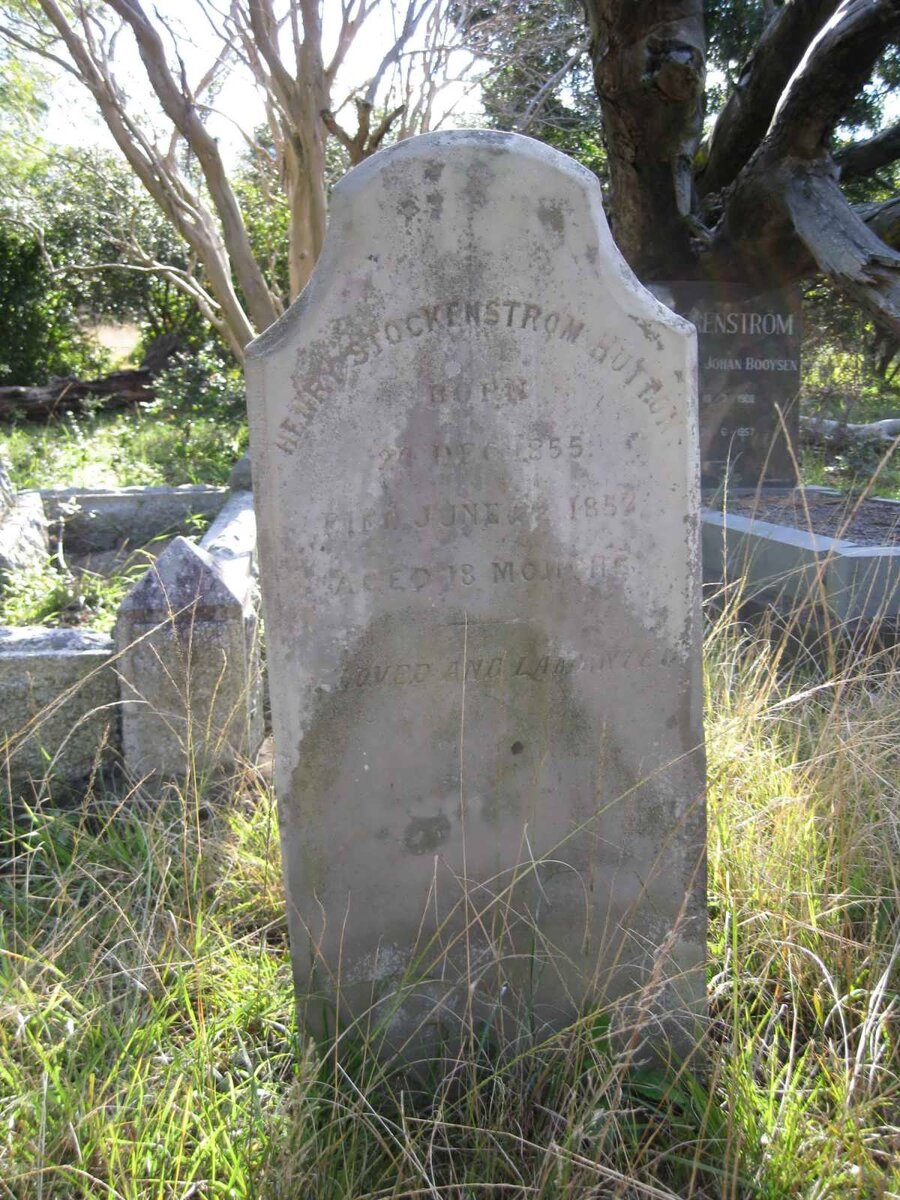 HUTTON Henry Stockenstrom 1855-1857