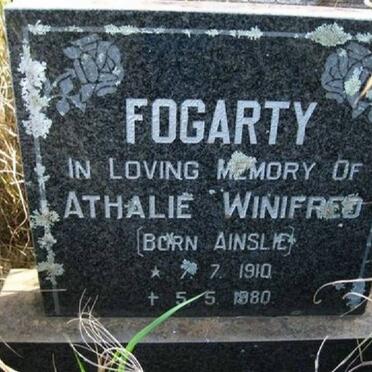 FOGARTY Athalie Winifred nee AINSLIE 1910-1980