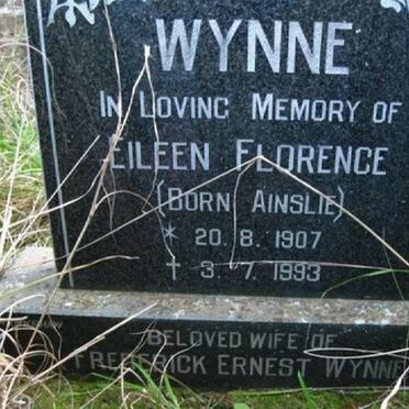 WYNNE Eileen Florence nee AINSLIE 1907-1993.