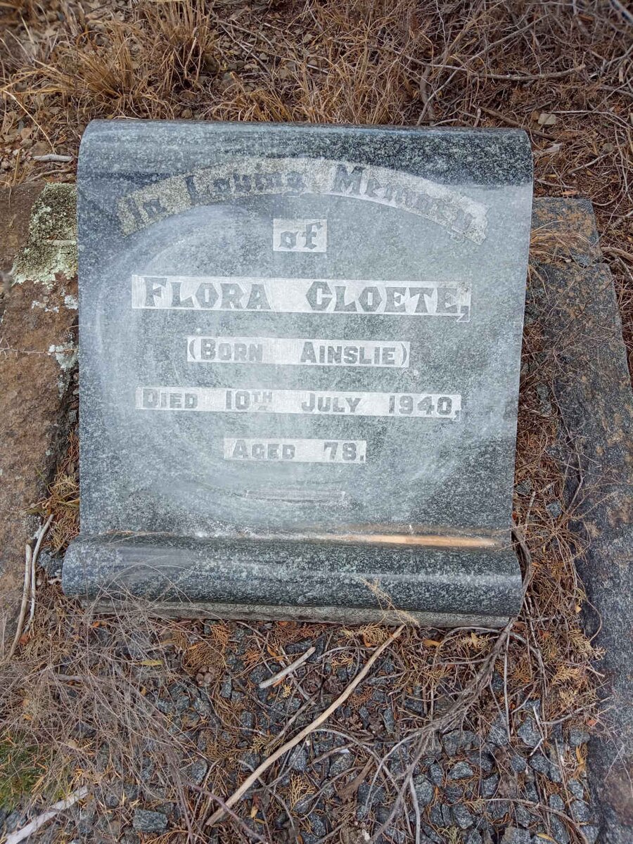 CLOETE Flora nee AINSLIE -1940