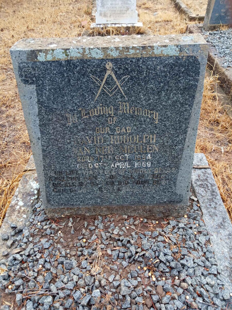 MEULEN David Rudolph, van der 1894-1958