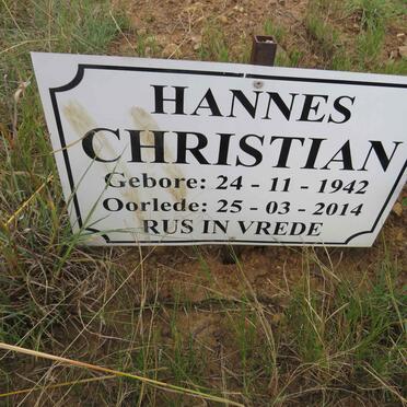 CHRISTIAN Hannes 1942-2014