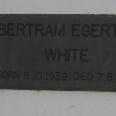 WHITE Bertram Egerton 1939-1993