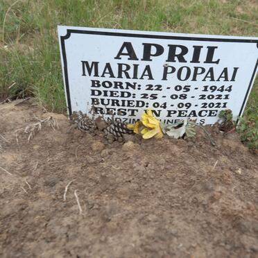 APRIL Maria Popaai 1944-2021