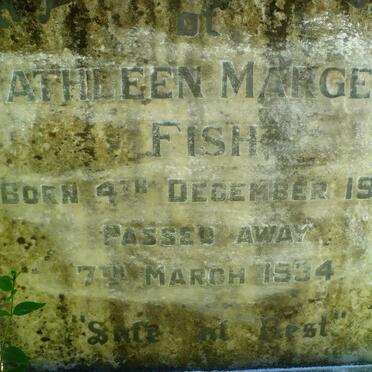 FISH Kathleen Margery 1918-1934