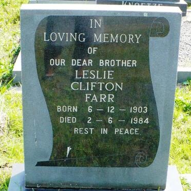 FARR Leslie Clifton 1903-1984