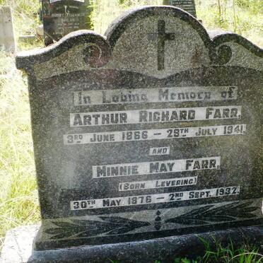 FARR Arthur Richard 1866-1941 &amp; Minnie May LEVERING 1876-1932