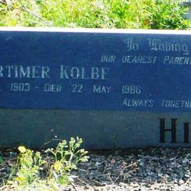 HILL Mortimer Kolbe 1903-1986 &amp; Mara OLIVER 1920-1986