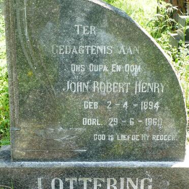 LOTTERING John Robert Henry 1894-1960